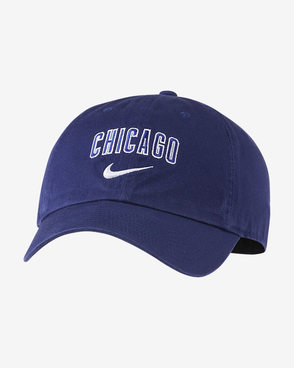 Nike Heritage86 Swoosh (MLB Chicago Cubs) Adjustable Hat - Loyal Blue