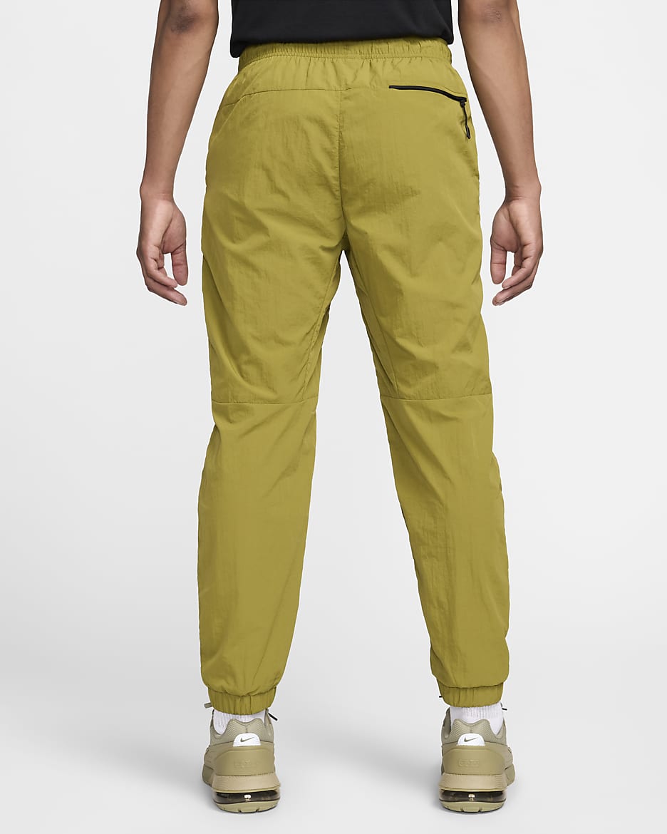 Nike Tech Men's Woven Straight Leg Pants - Pacific Moss/Black