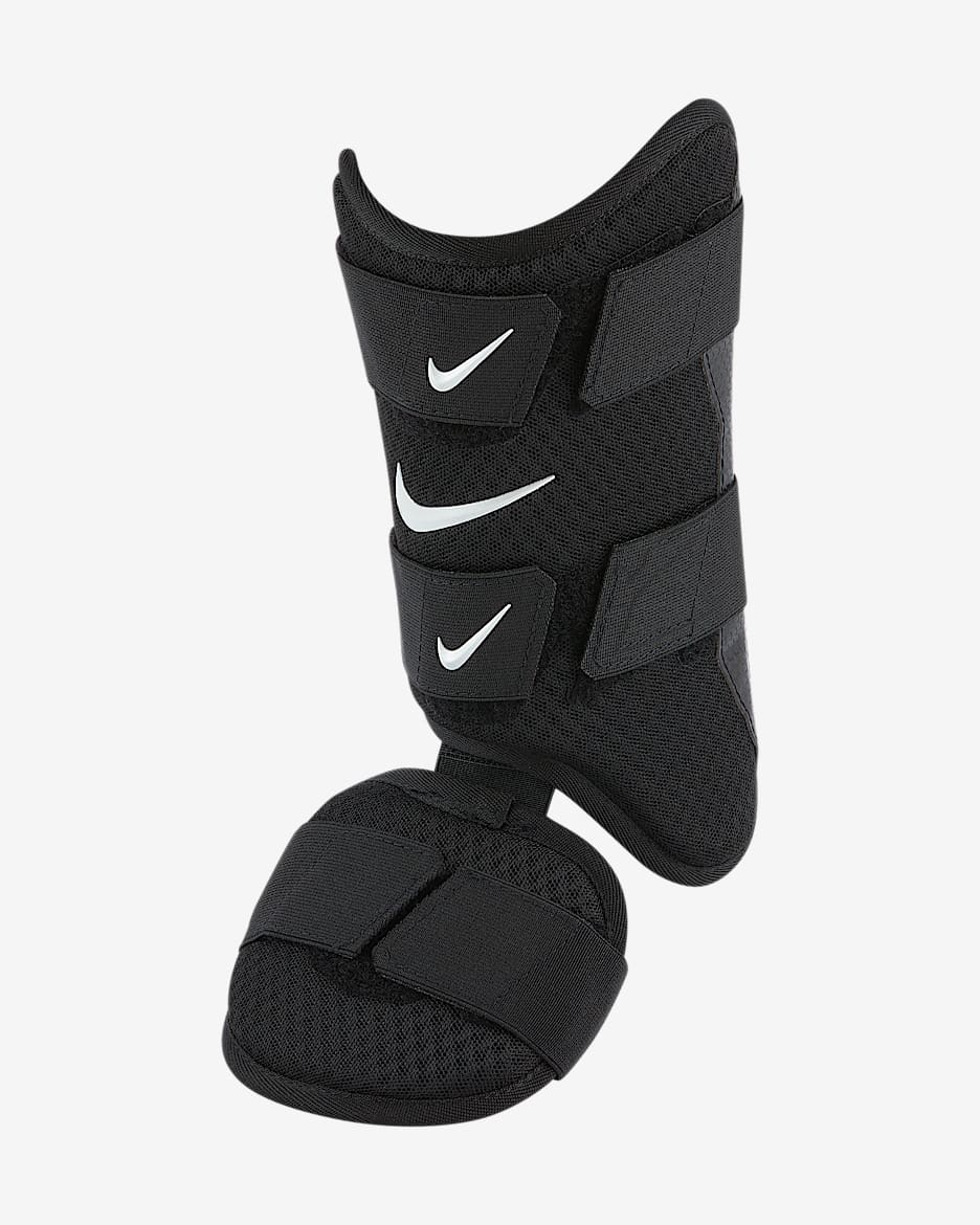Protector de pierna para bateador de béisbol para niños (bateador zurdo) Nike Diamond - Negro