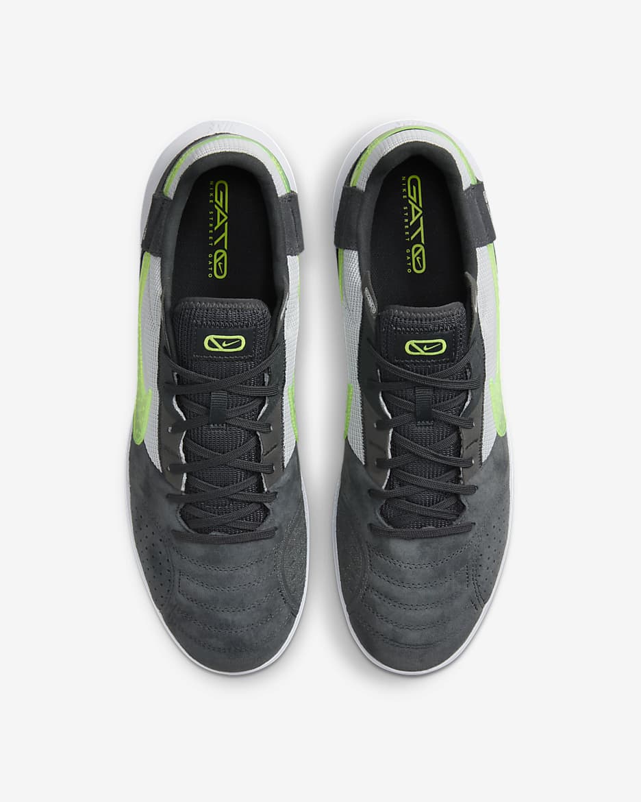 Nike Streetgato Low-Top Soccer Shoes - Black/Volt