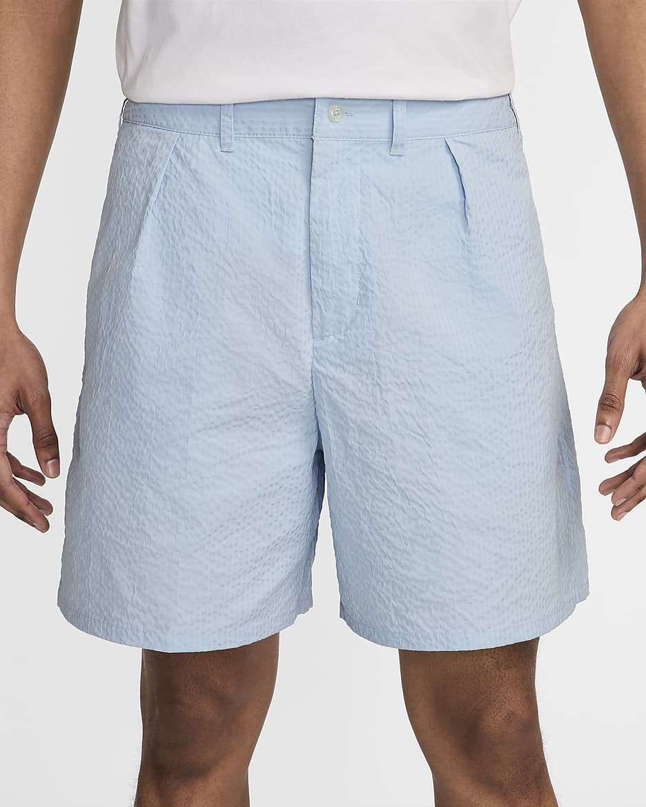 Nike Life Seersucker-Shorts für Herren - Light Armory Blue/Light Armory Blue