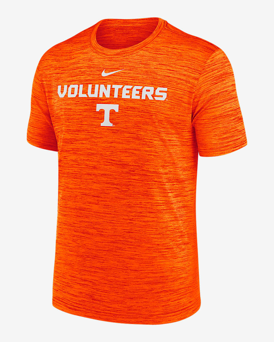 Playera universitaria Nike Dri-FIT para hombre Tennessee Sideline Velocity - Naranja