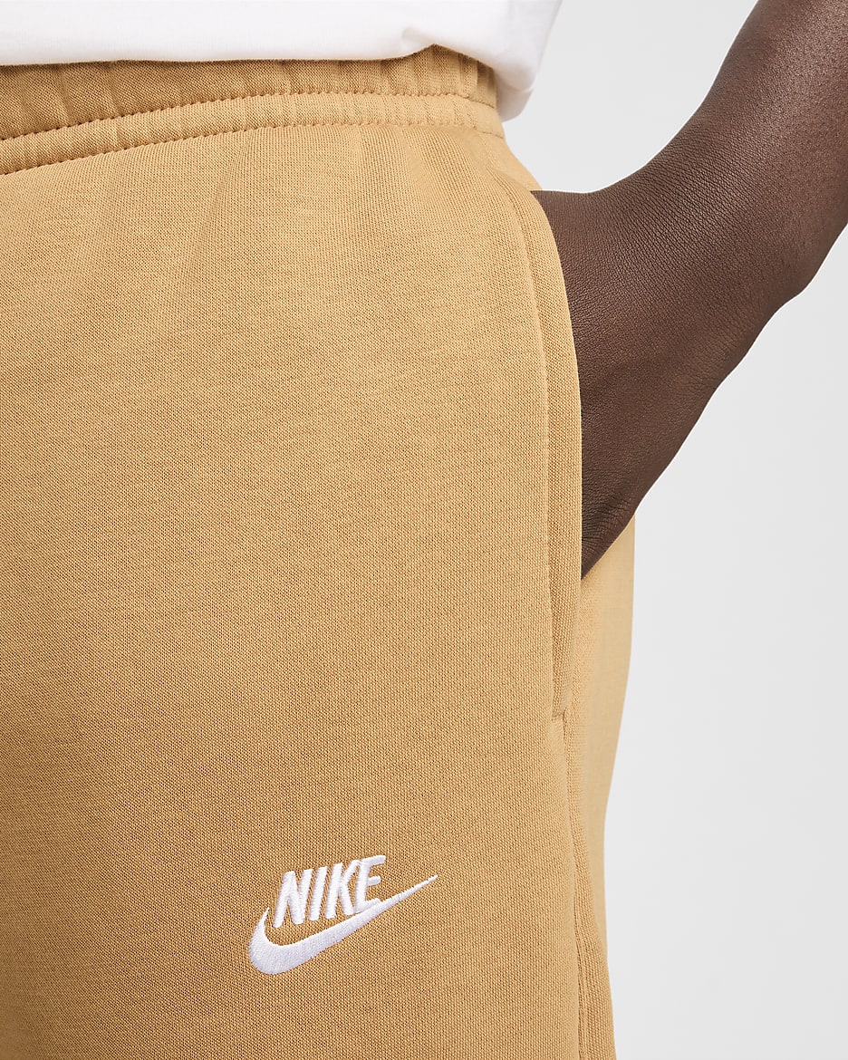 Pantaloni jogger Nike Sportswear Club Fleece - Flax/Flax/Bianco