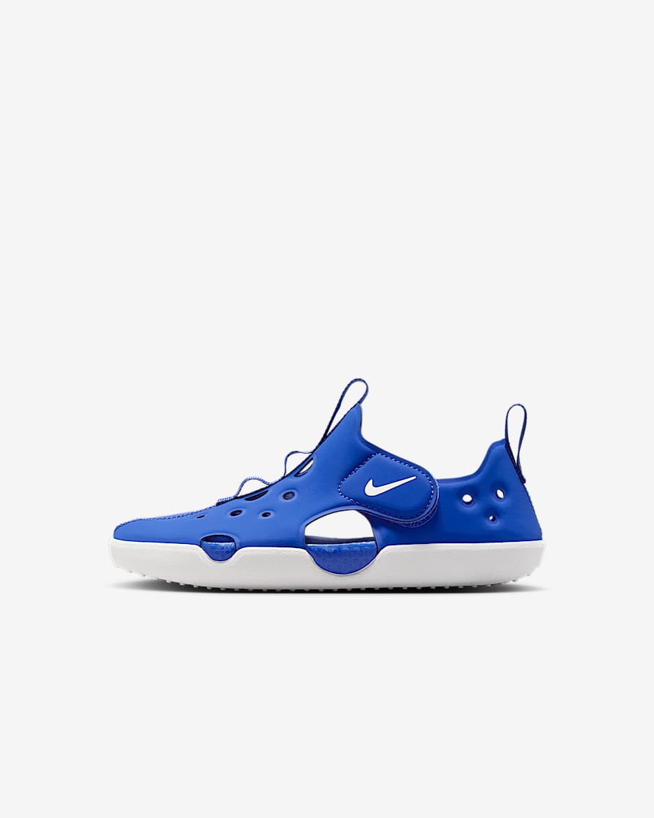 Nike Sunray Protect 4 Sandalias para niños de preescolar - Royal juego/Blanco