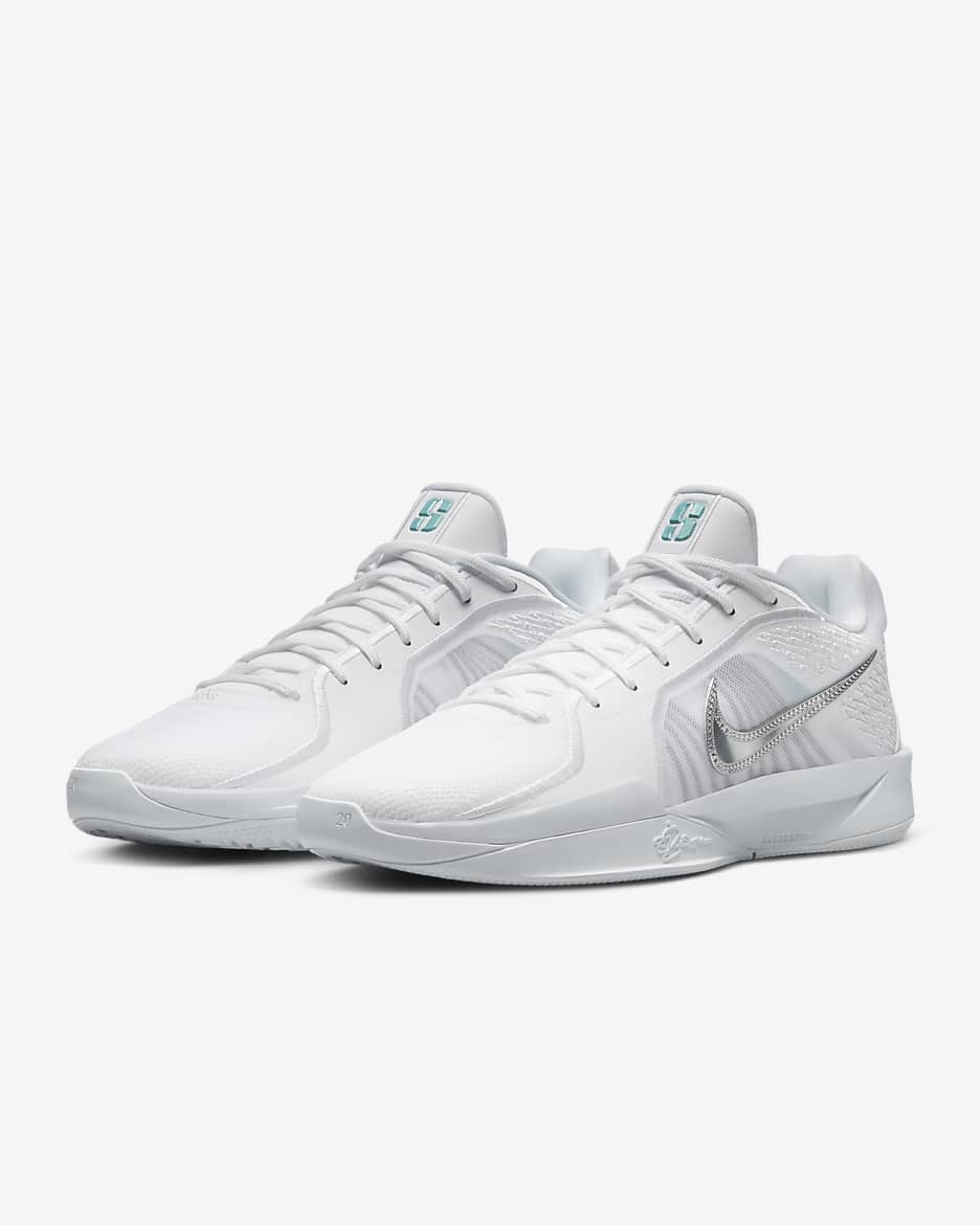 Sabrina 2 EP Basketball Shoes - White/Summit White/Glacier Blue/Metallic Silver