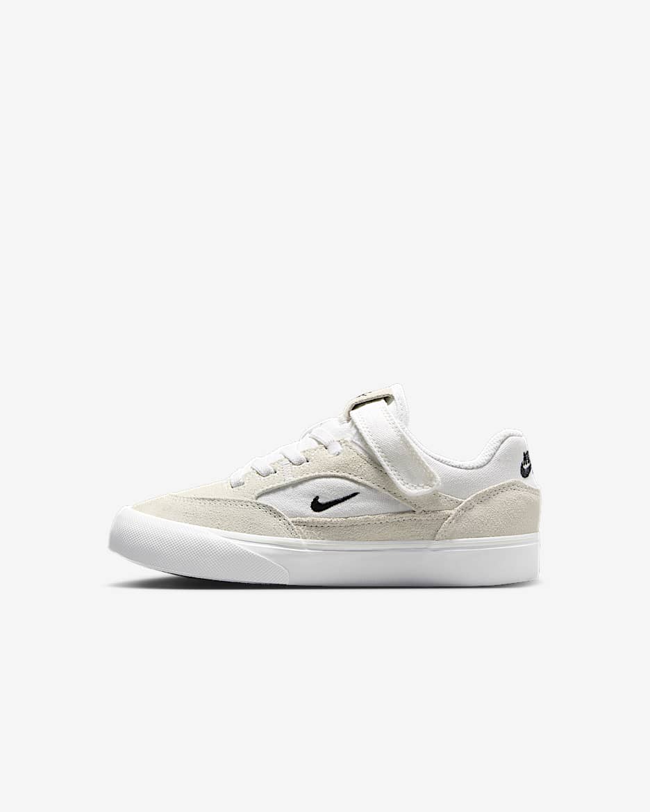 Nike SB Malor Little Kids' Skate Shoes - White/Summit White/Gum Light Brown/Black