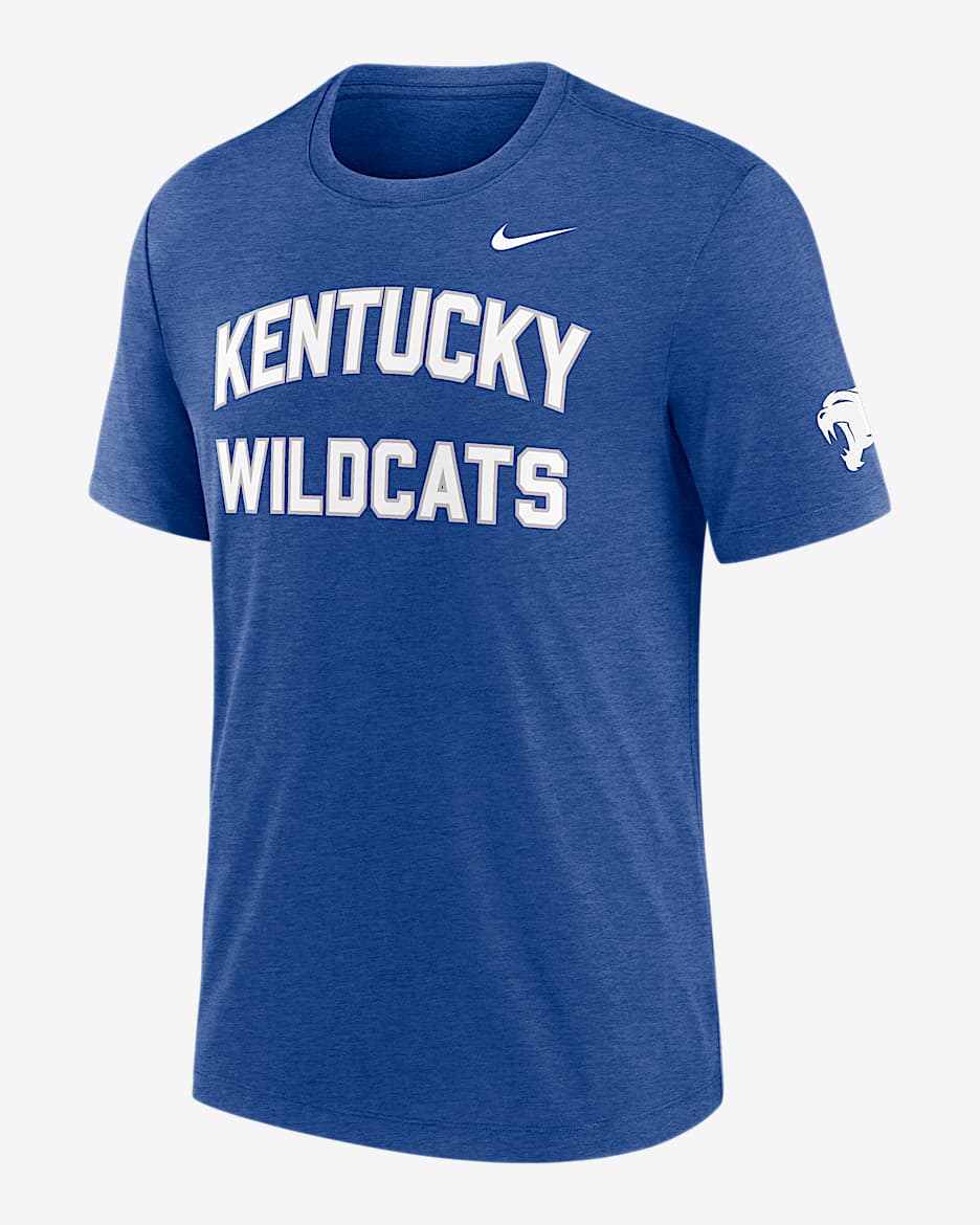Kentucky Campus Collegiate Block Men's Nike College T-Shirt - Blue Heather