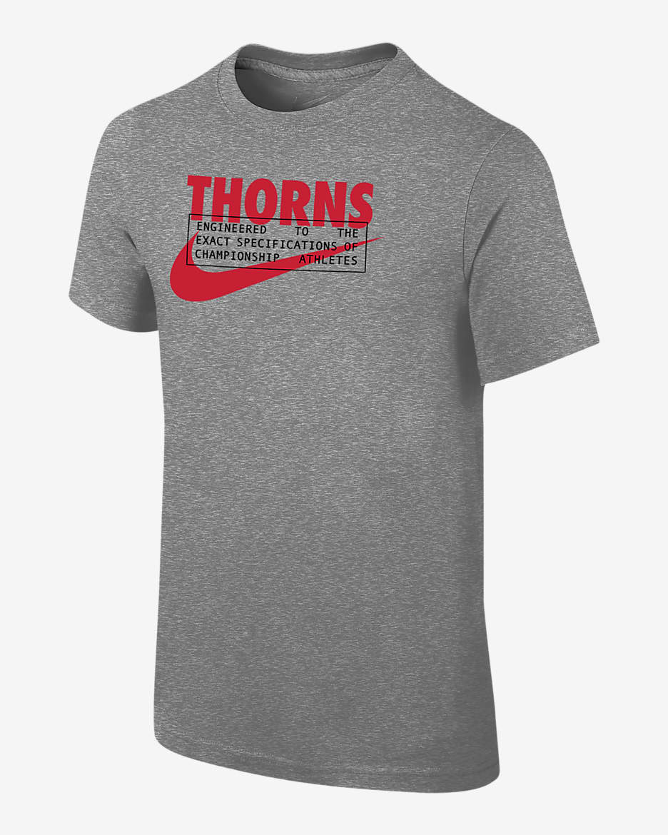 Portland Thorns Big Kids' (Boys') Nike Soccer T-Shirt - Dark Grey Heather