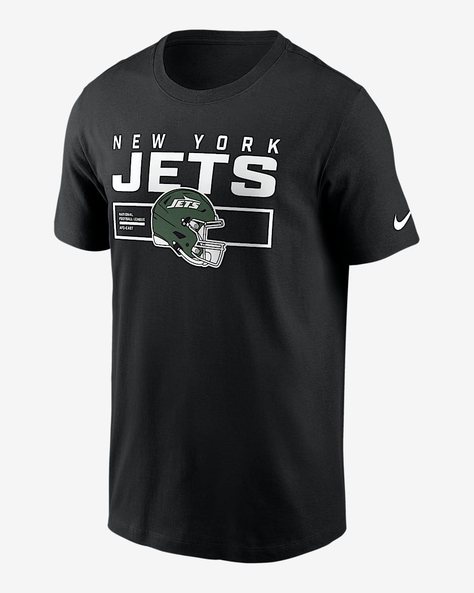 New York Jets Helmet Essential Men's Nike NFL T-Shirt - Black