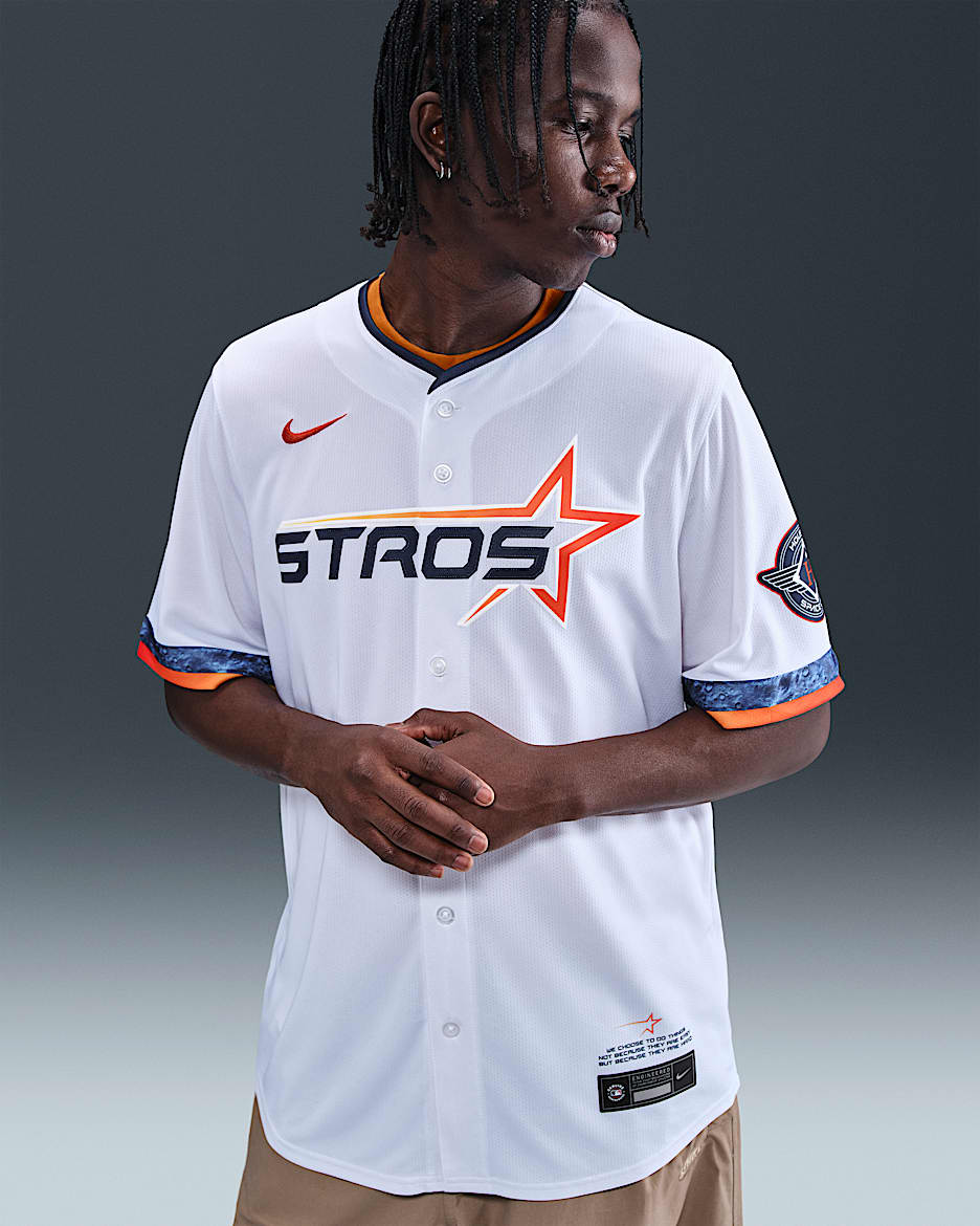 Houston Astros City Connect Men’s Nike Dri-FIT ADV MLB Limited Jersey - White