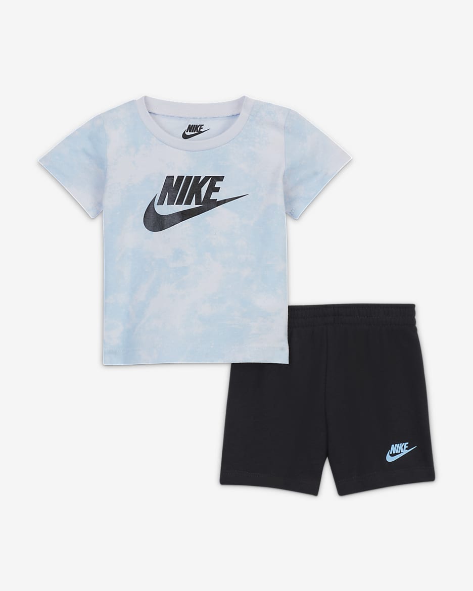 Nike Sportswear Baby (0-9M) T-Shirt and Shorts Set - Multi-Color