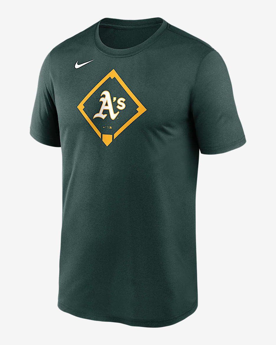 Playera Nike Dri-FIT de la MLB para hombre Athletics Icon Legend - Verde