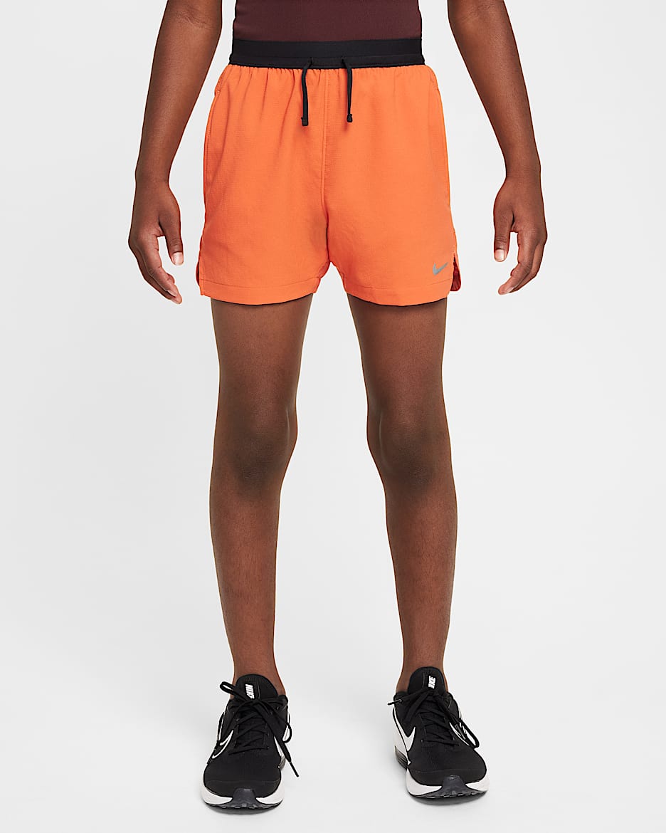 Nike Multi Tech EasyOn Big Kids' (Boys') Dri-FIT Training Shorts - Vintage Coral/Black