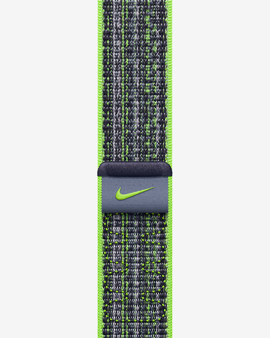 41mm Bright Green/Blue Nike Sport Loop - Bright Green/Blue