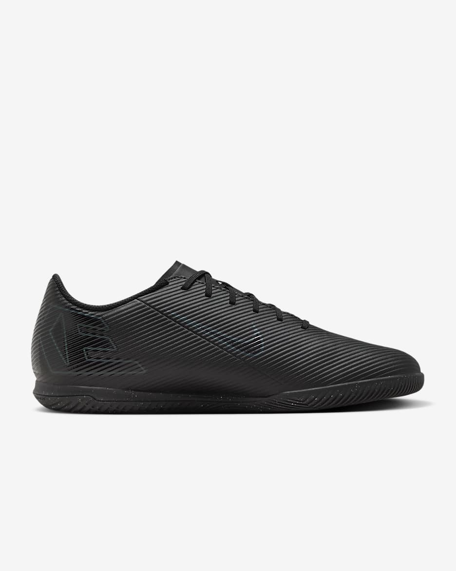 Nike Mercurial Vapor 16 Club IC Low-Top Football Shoes - Black/Deep Jungle/Black