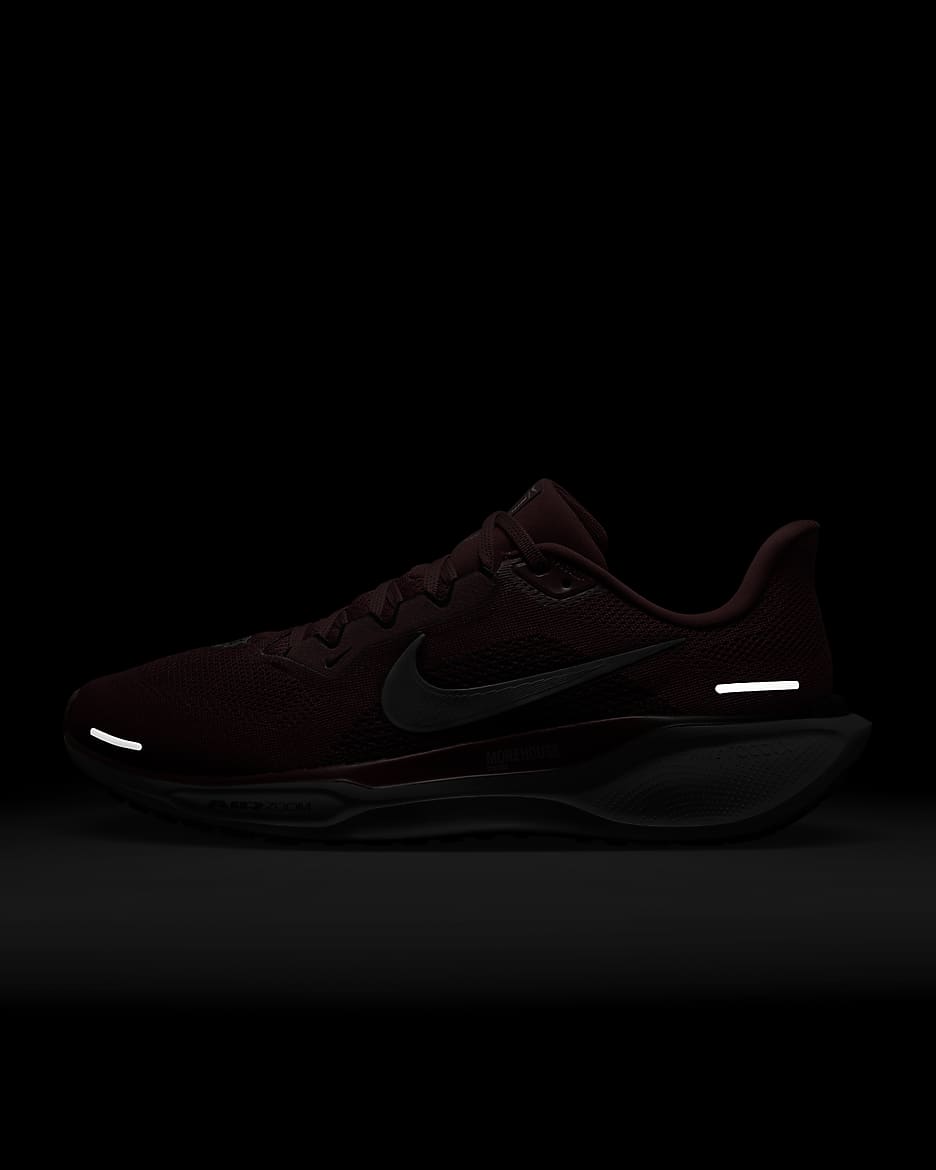 Morehouse Pegasus 41 Men's Nike College Road Running Shoes - Deep Garnet/White/Black/White