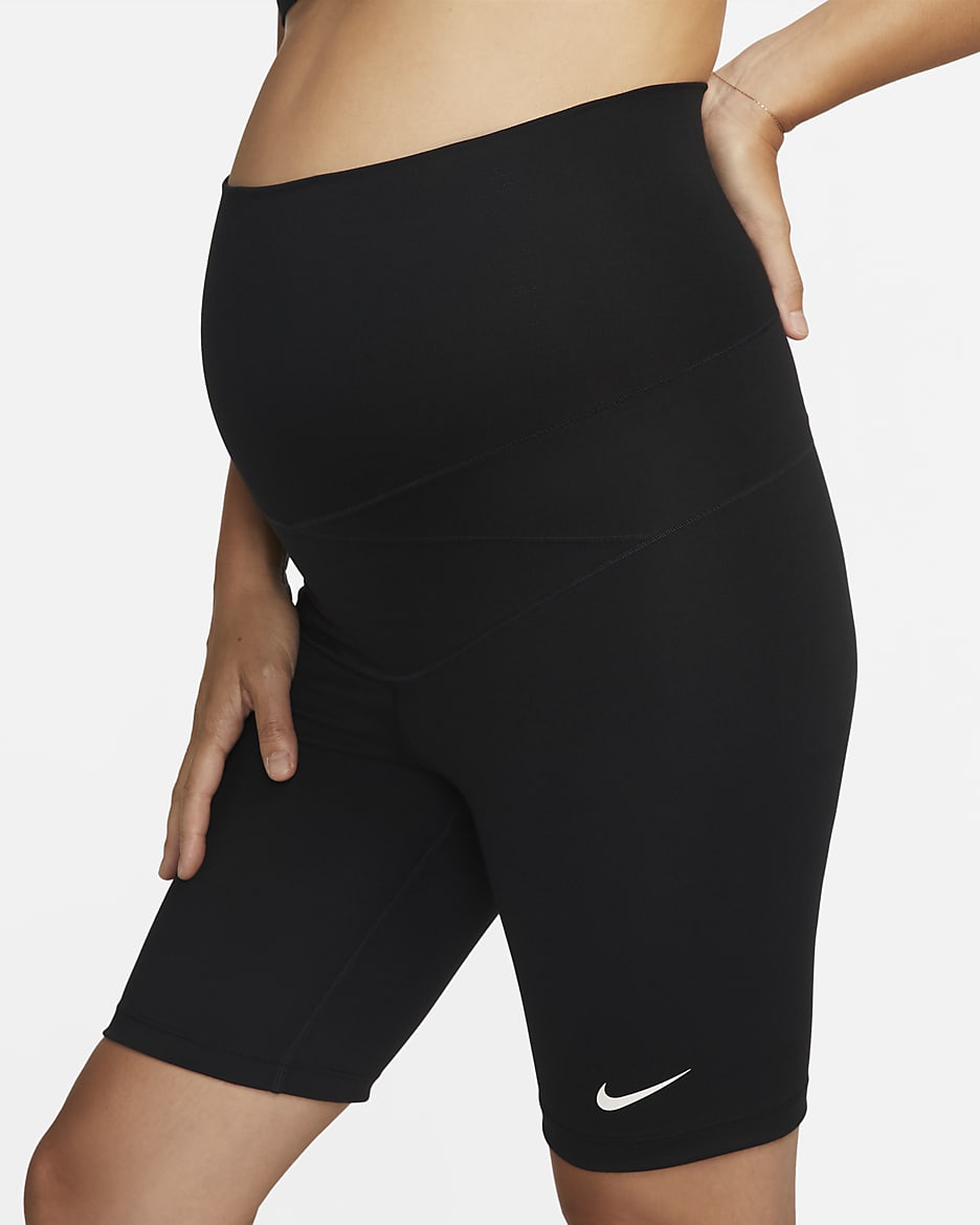 Nike One (M) Women's 18cm (approx.) Maternity Shorts - Black/White