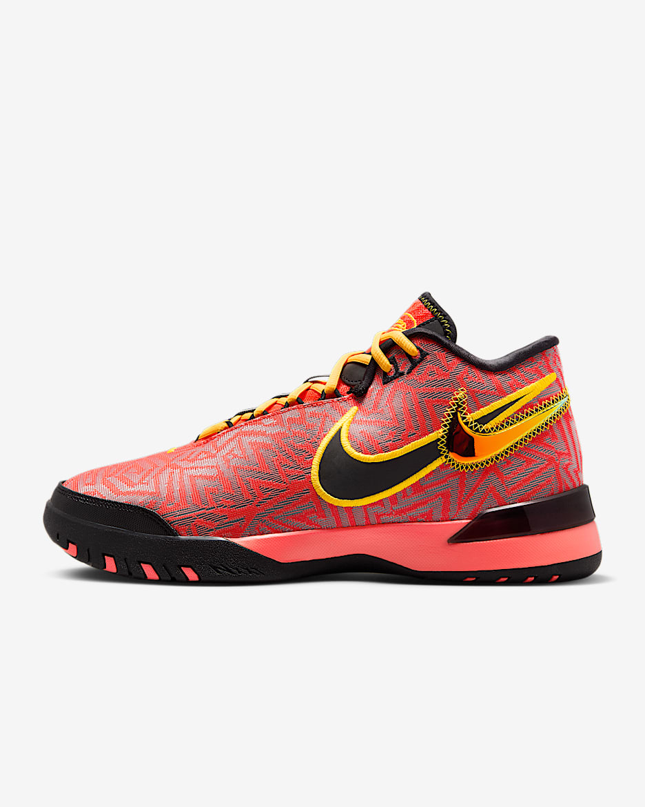 LeBron NXXT Genisus EP Basketball Shoes - Bright Crimson/Black/Sundial/Laser Orange