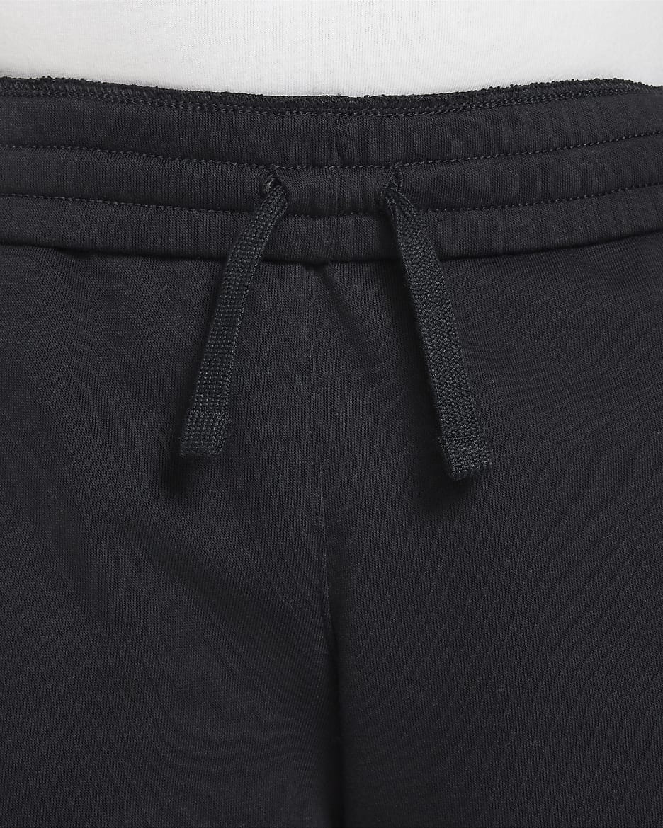 Short en molleton Nike Sportswear Club Fleece pour ado (taille élargie) - Noir/Blanc