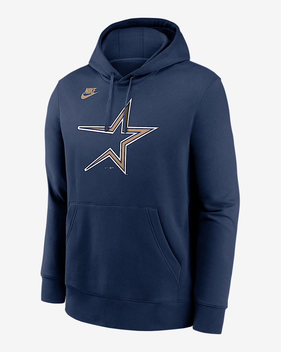 Houston Astros Cooperstown Logo Club Men's Nike MLB Pullover Hoodie - Navy