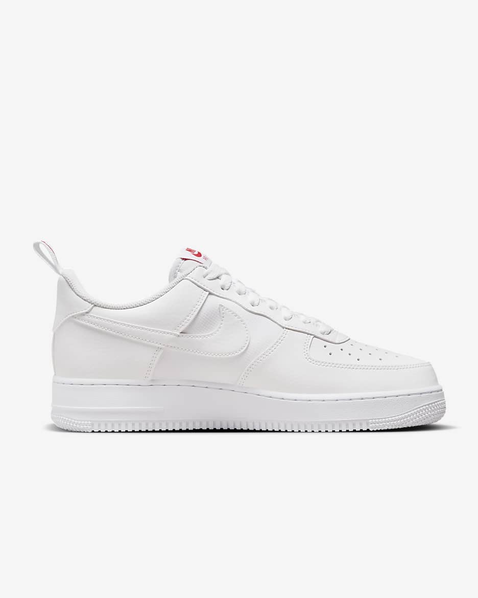 Chaussure Nike Air Force 1 '07 pour homme - Blanc/University Red/Blanc