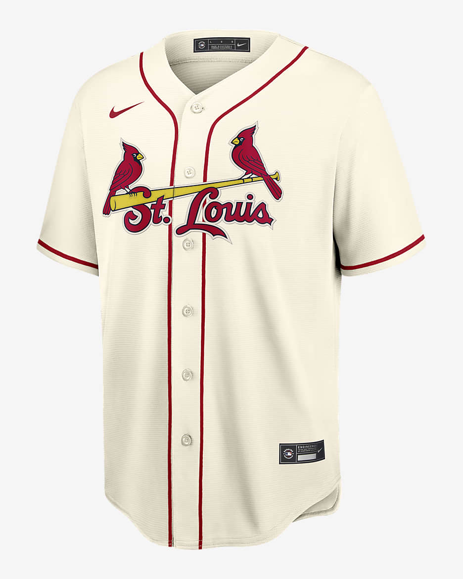 Camiseta de béisbol Replica para hombre MLB St. Louis Cardinals - Crema