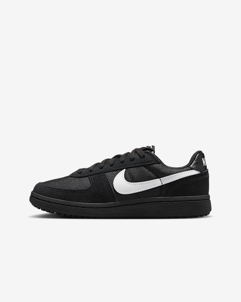 Nike Field General Older Kids' Shoes - Black/Black/White