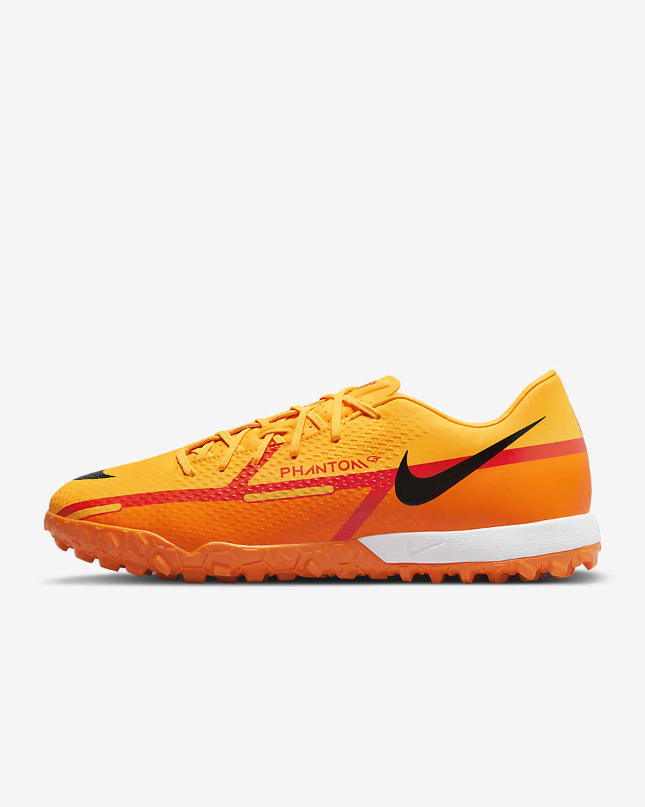 Calzado de fútbol para pasto sintético (turf) Nike Phantom GT2 Academy TF - Naranja láser/Naranja total/Carmesí brillante/Negro