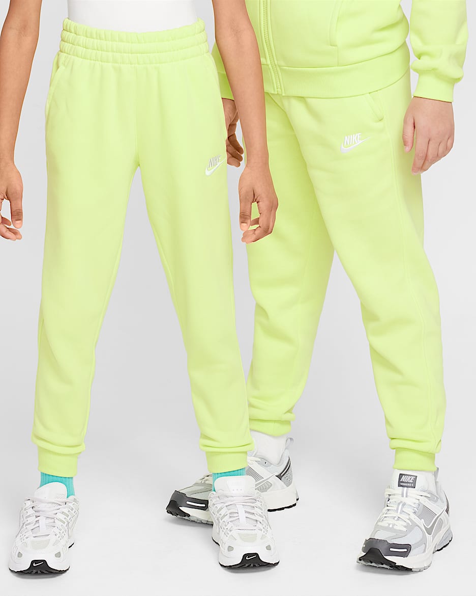 Survêtement Nike Sportswear Club Fleece pour ado - Light Lemon Twist/Blanc