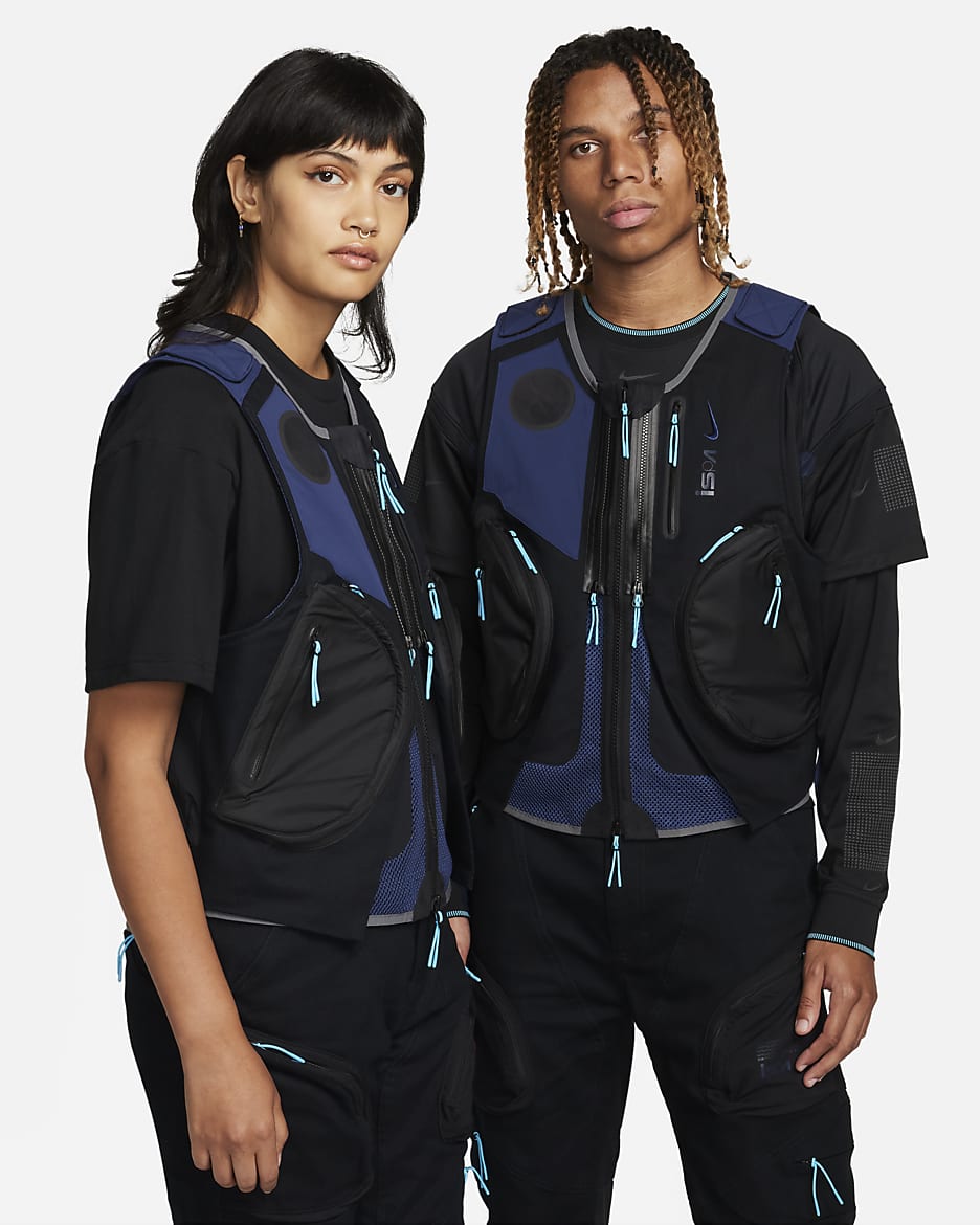Chaleco 2.0 Nike ISPA - Negro/Azul marino medianoche/Gris hierro