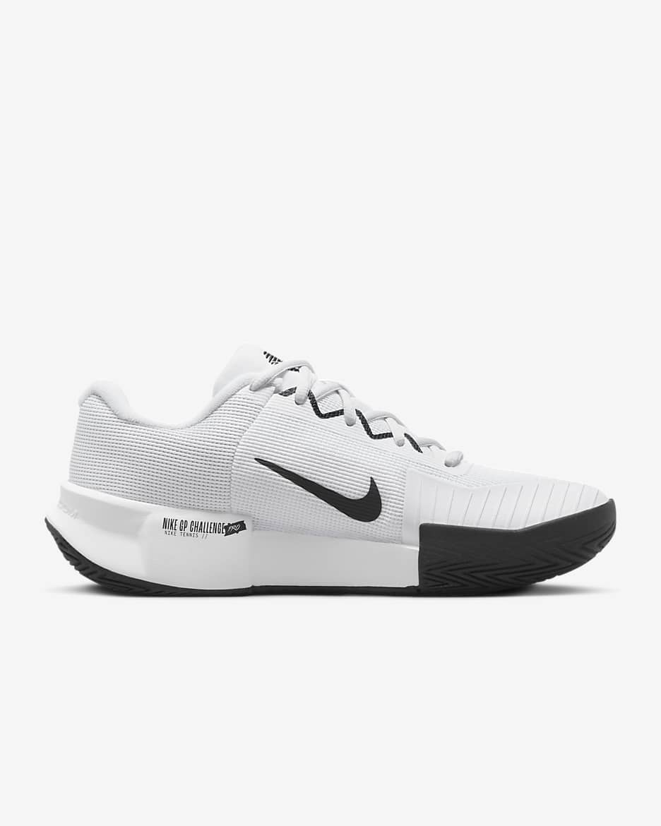 Nike GP Challenge Pro Damen-Tennisschuh für Hartplätze - Weiß/Weiß/Schwarz