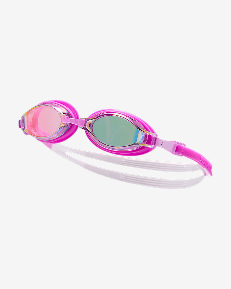 Goggles espejadas Chrome Nike Swim - Morado vivo/Rosa claro/Morado vivo