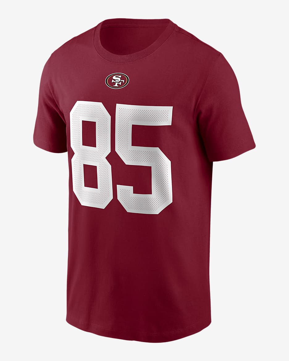 NFL San Francisco 49ers (George Kittle) Men's T-Shirt - Scarlet