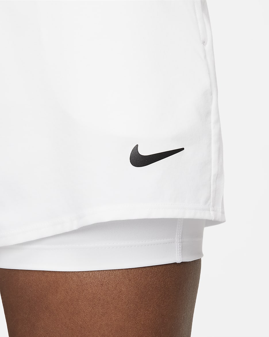 NikeCourt Victory Women's Tennis Shorts - White/Black