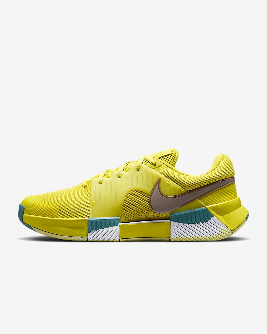 Tenis de tenis para cancha dura para hombre Nike GP Challenge 1 Premium - Alto voltaje/Azul verdoso mineral/Verde luminoso/Cueva