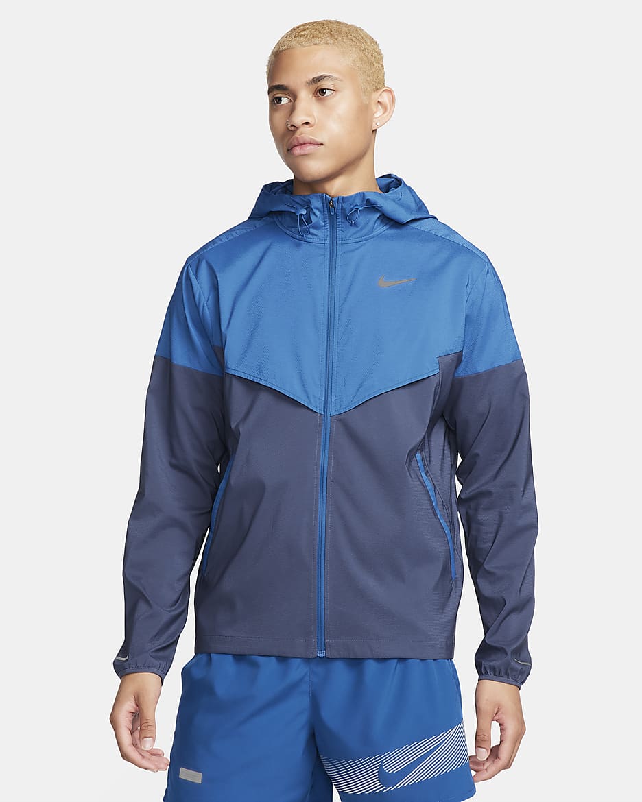 Nike Windrunner Repel-løbejakke til mænd - Court Blue/Thunder Blue