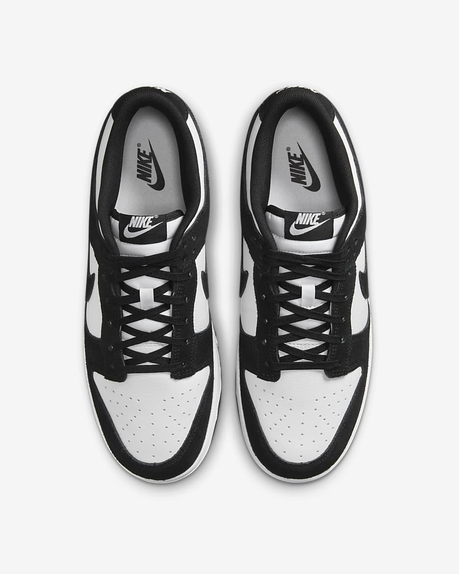 Nike Dunk Low Retro Men's Shoes - White/White/Black