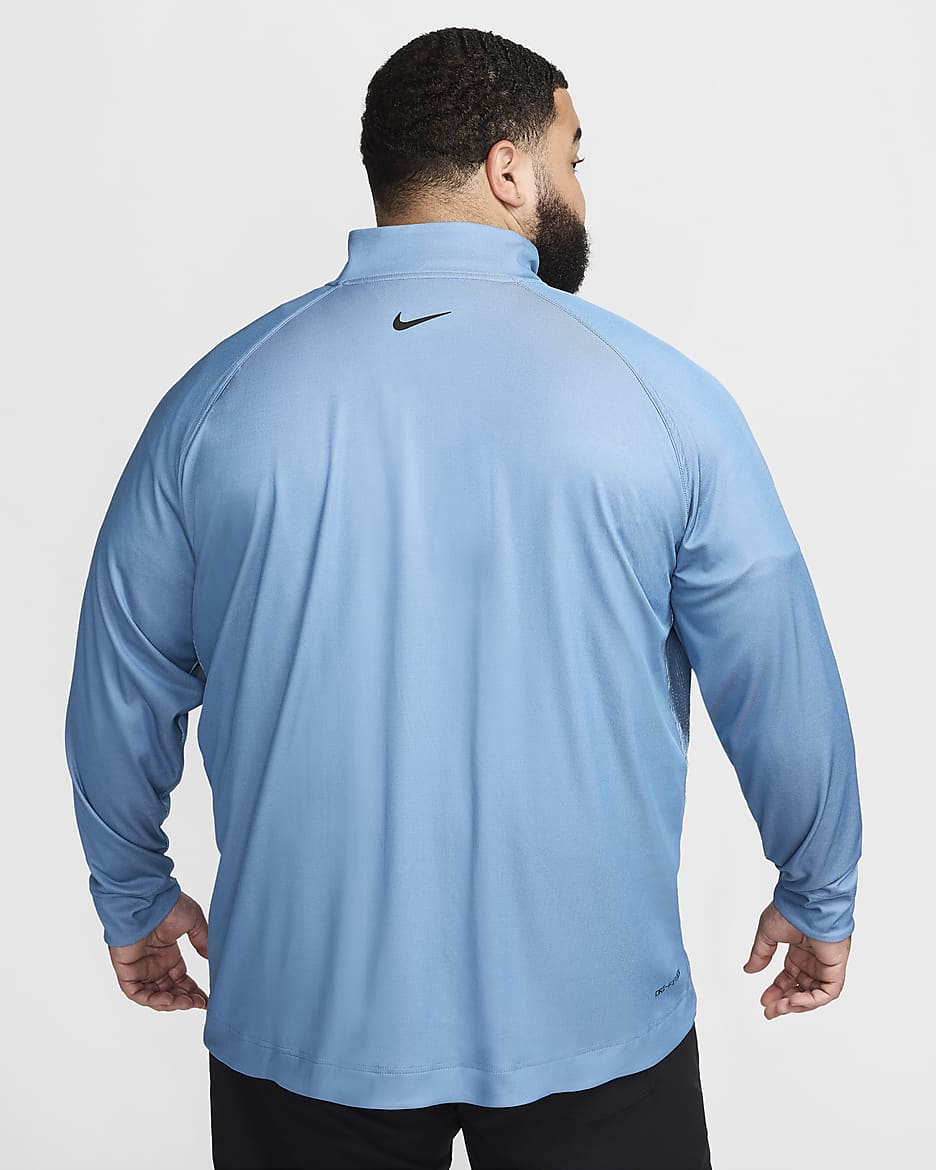 Nike Tour Men's Dri-FIT ADV 1/2-Zip Golf Top - Aegean Storm/Glacier Blue/Black