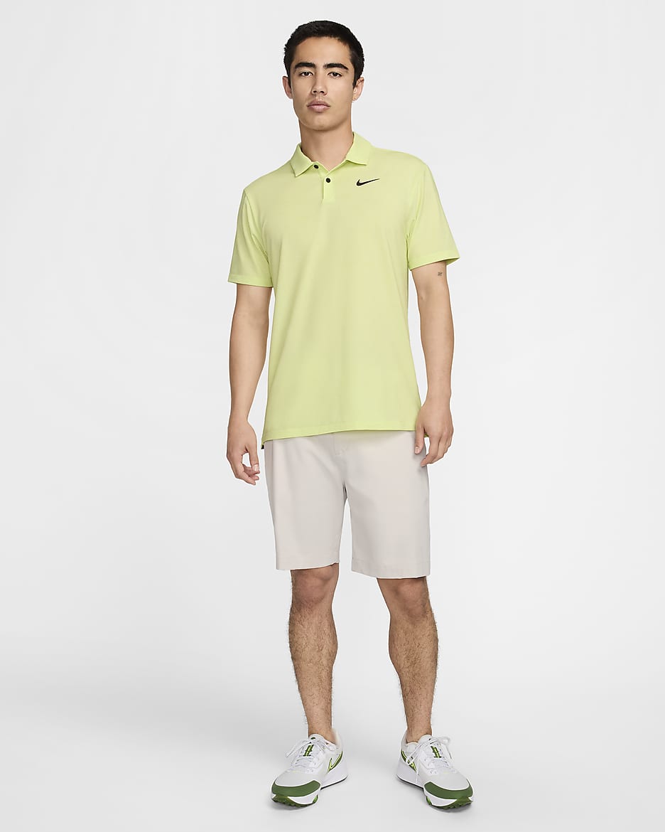 Nike Dri-FIT Tour Men's Golf Polo - Light Lemon Twist/Black