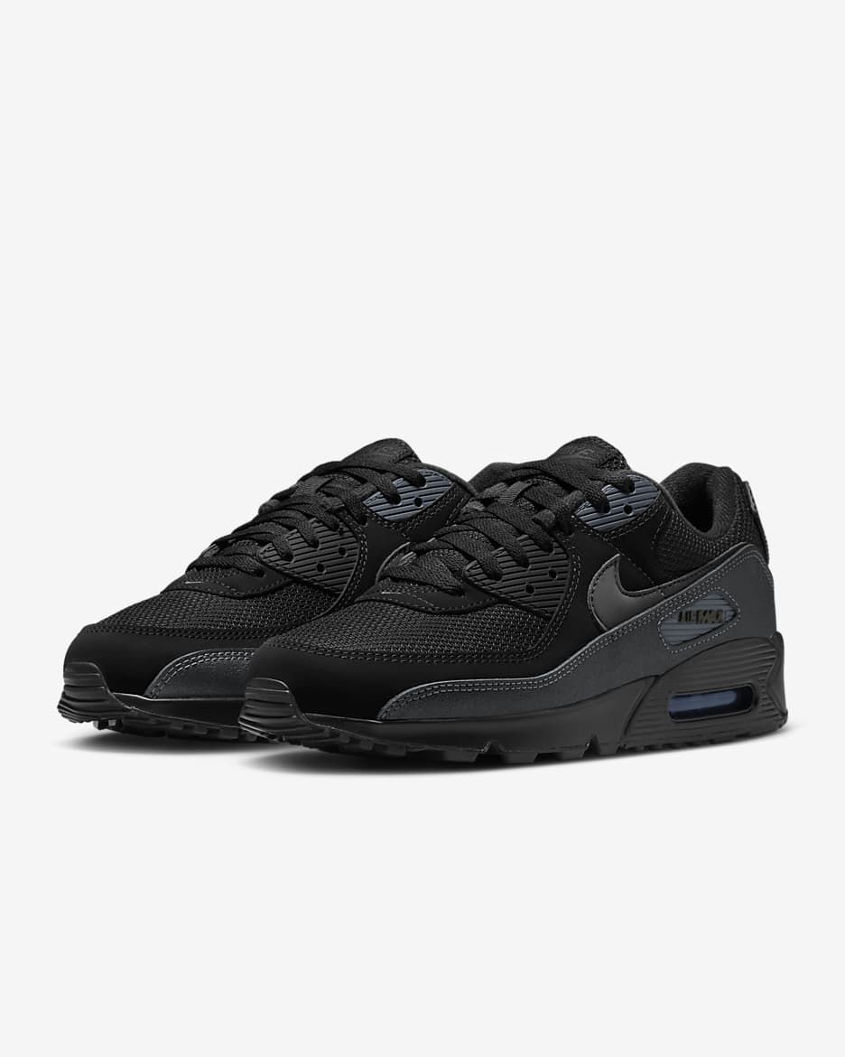 Chaussure Nike Air Max 90 pour homme - Noir/Anthracite