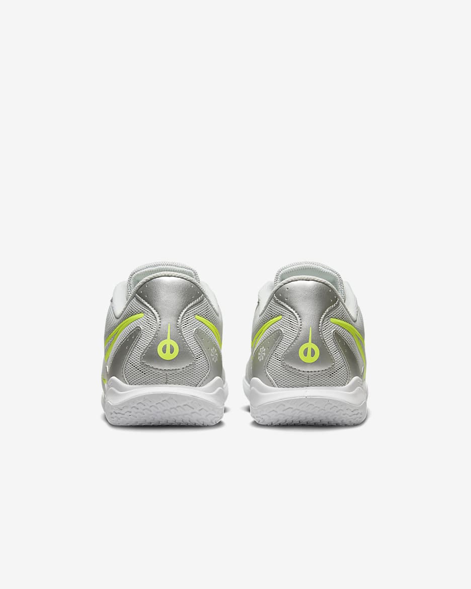 Nike Tiempo Legend 10 Academy Indoor Court Low-Top Football Shoes - Metallic Silver/Volt/White