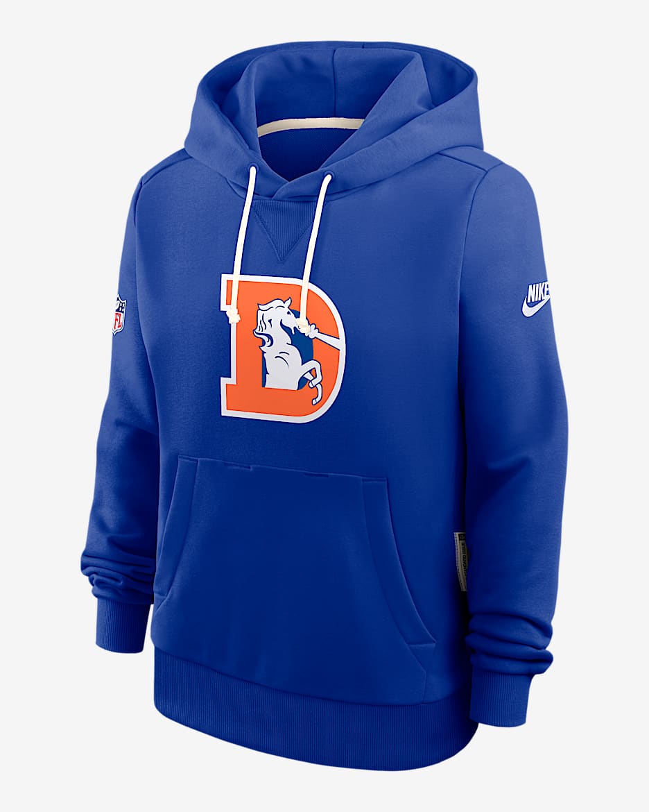 Denver Broncos Alt Pack Women's Nike Dri-FIT NFL Pullover Hoodie - Royal