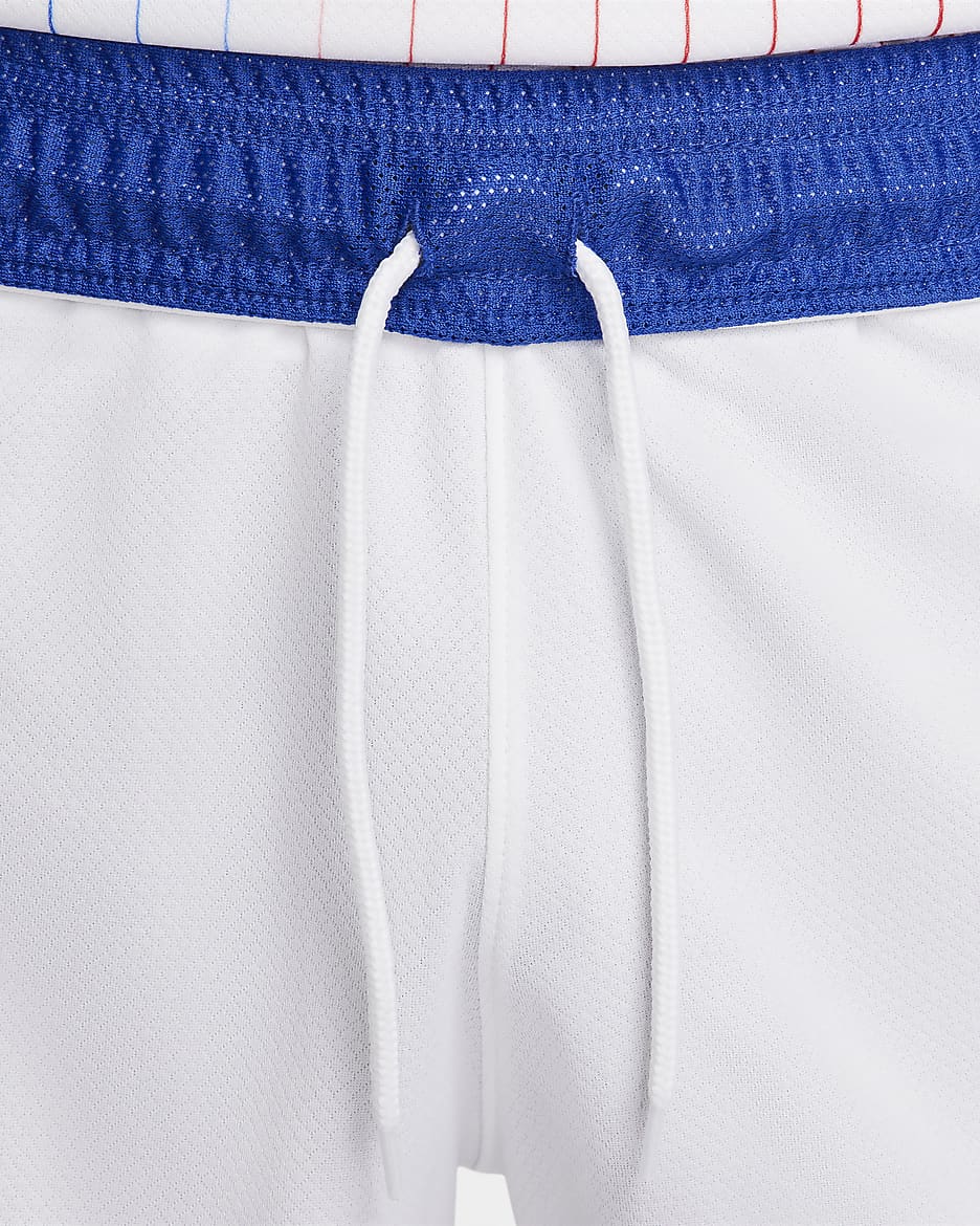 FFF 2024 Stadium Thuis Nike Dri-FIT replica voetbalshorts voor heren - Wit/Bright Blue