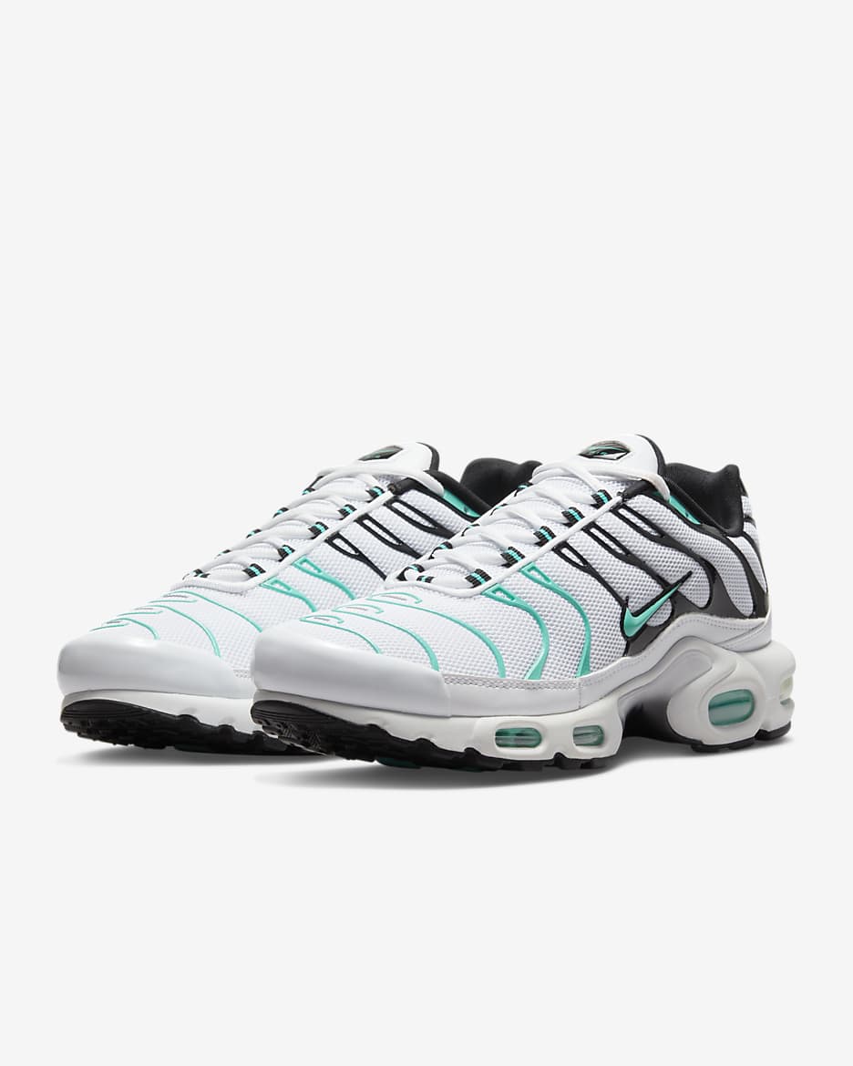 Nike Air Max Plus Men's Shoes - White/Black/Reflect Silver/Hyper Jade