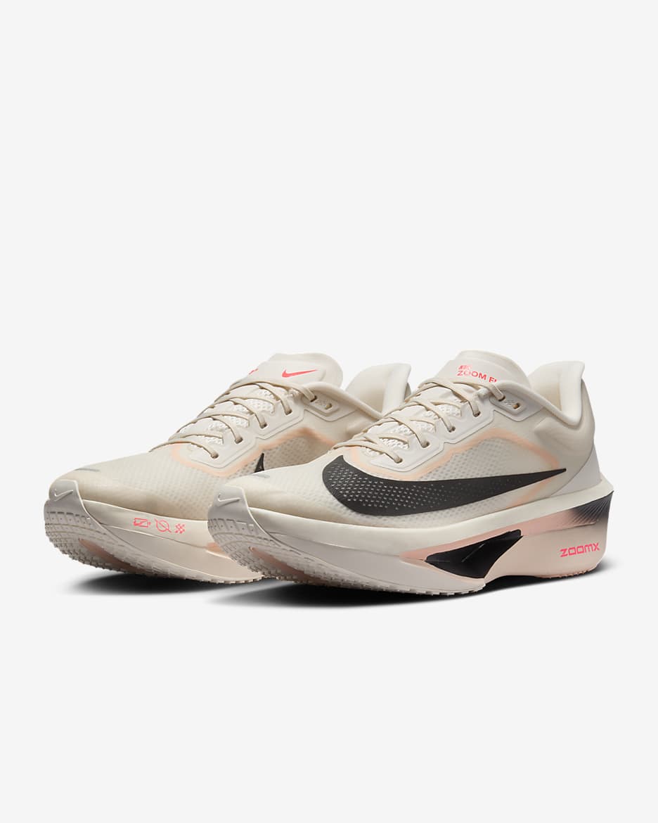 Nike Zoom Fly 6 Men's Road Running Shoes - Pale Ivory/Crimson Tint/Sail/Black