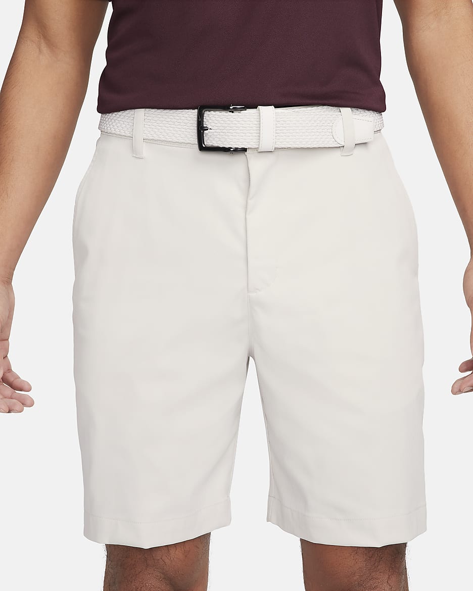 Calções de golfe estilo chino de 20 cm Nike Tour para homem - Light Bone/Preto