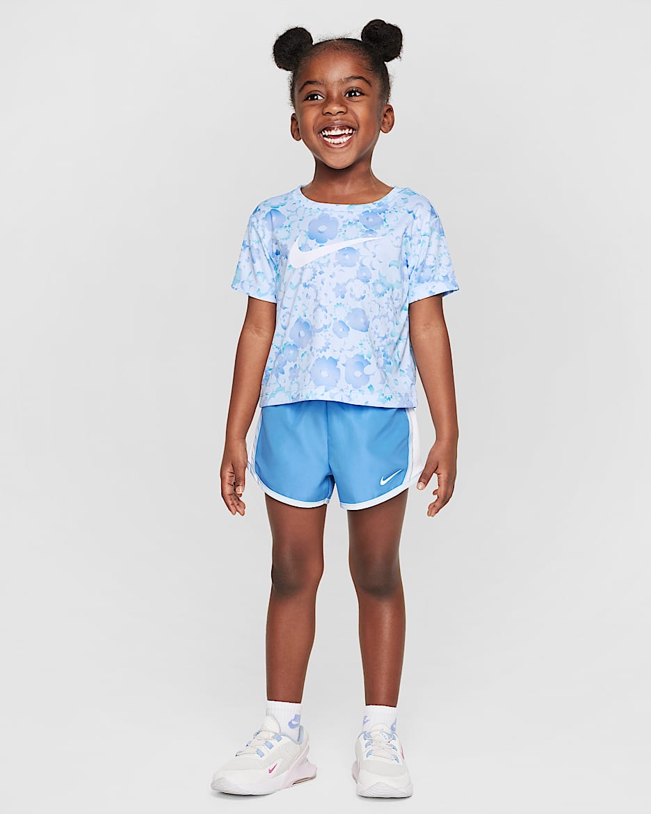Conjunto de 2 piezas Tempo con colores contrastantes infantil Nike Flow-Ral - Azul extremo