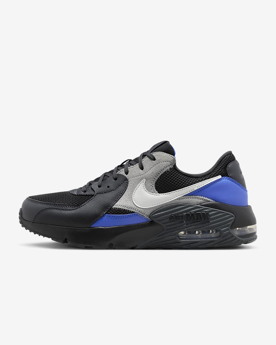 Nike Air Max Excee Men's Shoes - Dark Smoke Grey/Black/Racer Blue/Summit White