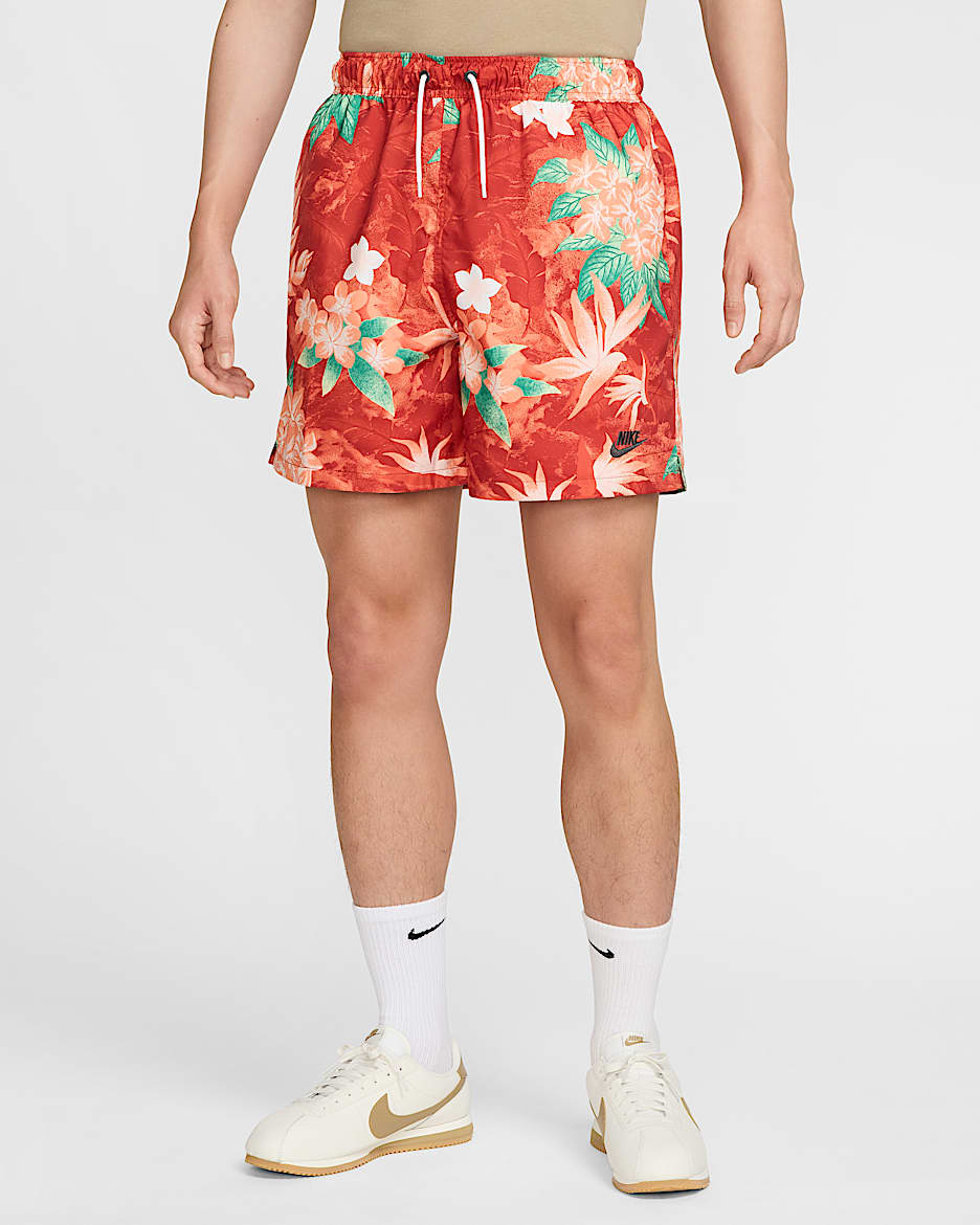Nike Club Men's Flow Shorts - Vintage Coral/Cinnabar/Vintage Coral/Anthracite