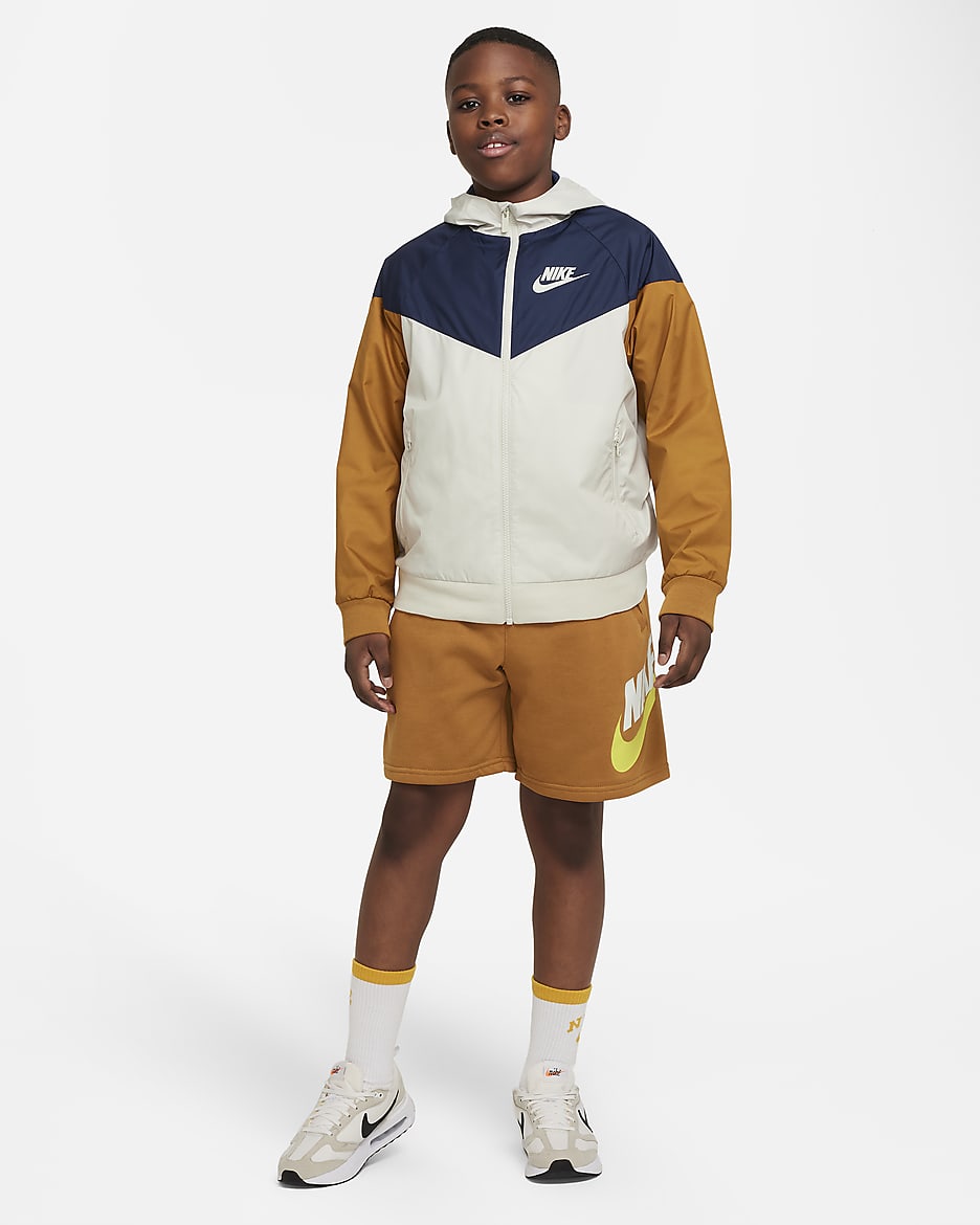 Shorts para niño talla grande Nike Sportswear Club (talla extendida) - Ocre desierto/Ocre desierto/Amarillo opti/Blanco